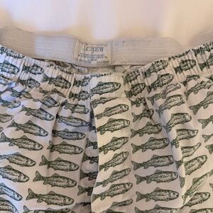 J. Crew Green Fish Pattern Boxers